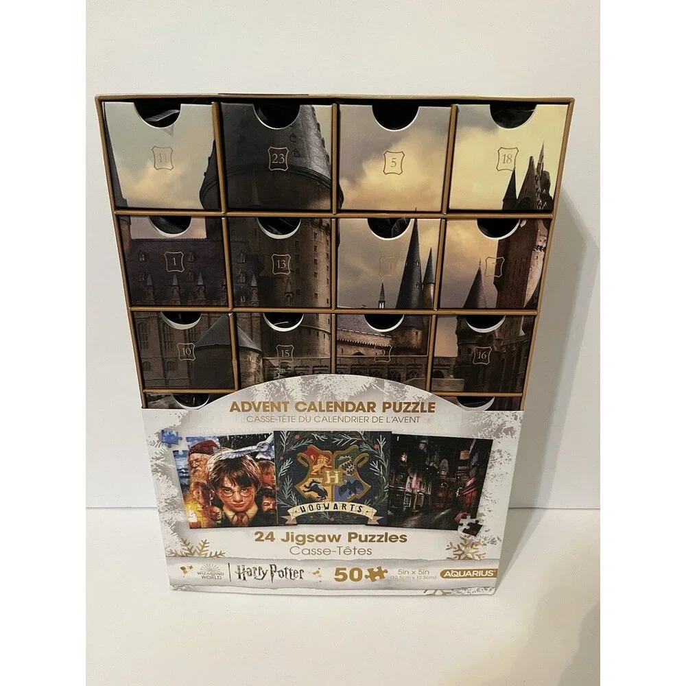 Harry Potter Advent Calendar Puzzle 24x50 Piece Jigsaw Puzzles Hogwarts Aquarius